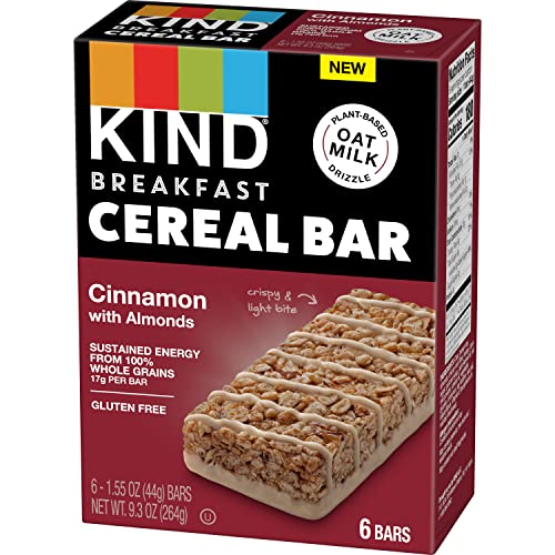 Kind Breakfast Cereal Bars, Gluten Free Snacks, Cinnamon With Al