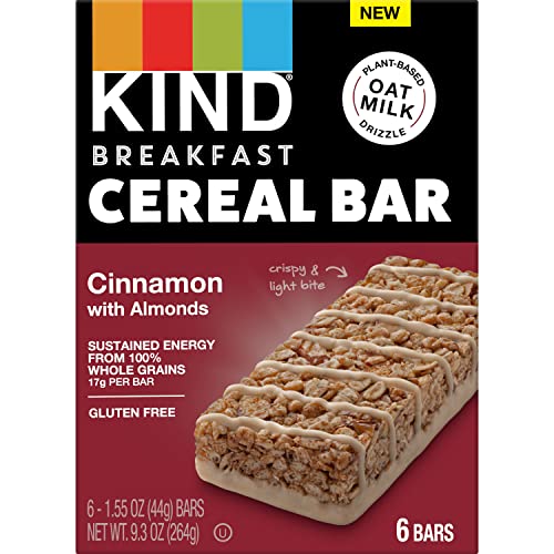Kind Breakfast Cereal Bars, Gluten Free Snacks, Cinnamon With Al