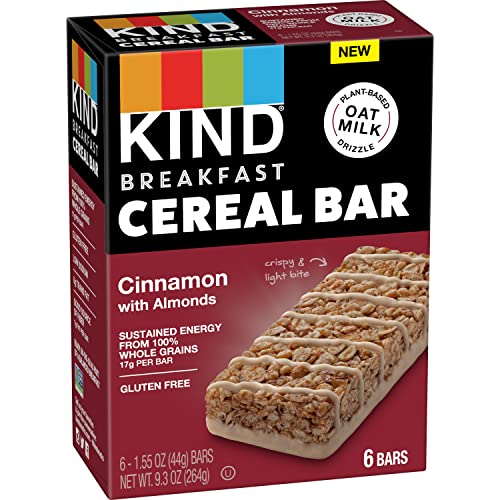 Kind Breakfast Cereal Bars, Gluten Free Snacks, Cinnamon With Al