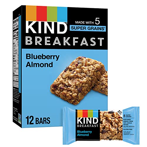 Kind Breakfast, Healthy Snack Bar, Blueberry Almond, Gluten Free