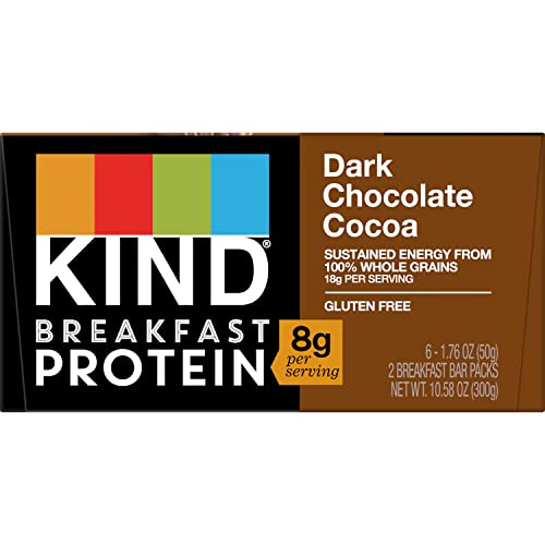 Kind Breakfast, Healthy Snack Bar, Dark Chocolate Cocoa, Gluten