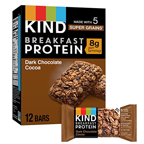 Kind Breakfast, Healthy Snack Bar, Dark Chocolate Cocoa, Gluten