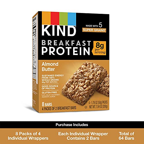 Kind Breakfast Protein Bars, Almond Butter, Healthy Snacks, Glut