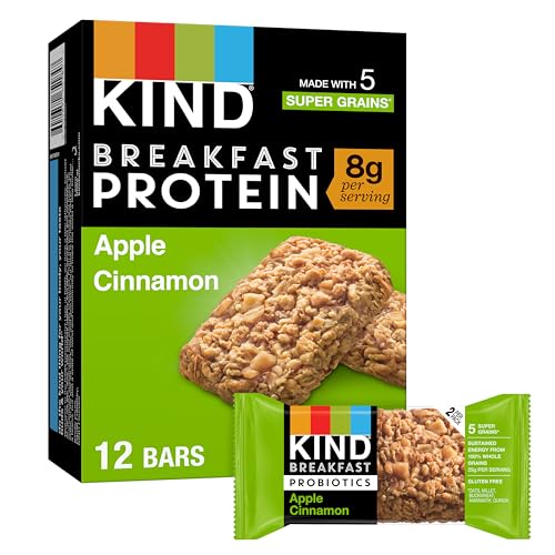KIND Breakfast Protein, Healthy Snack Bar, Apple Cinnamon, Glute...