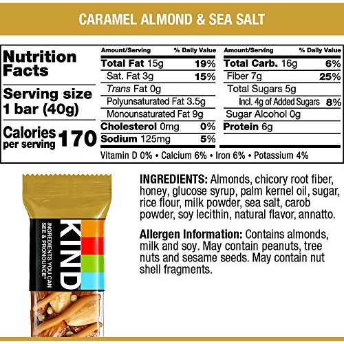 Kind Caramel Almond &Amp; Sea Salt, 8.4 Oz Pack Of 6