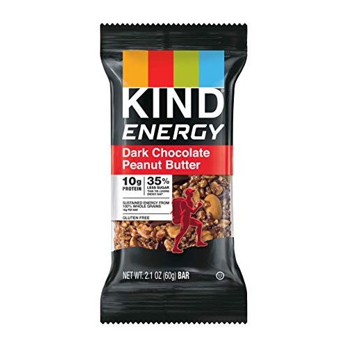 Kind Energy Bar, Gluten Free, Low Sugar, 2.1 Oz, Dark Chocolate