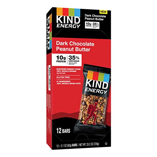 Kind Energy Bar, Gluten Free, Low Sugar, 2.1 Oz, Dark Chocolate
