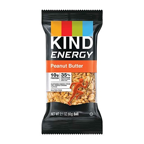 Kind Energy Bar, Gluten Free, Low Sugar, Peanut Butter, 1.76 Oun