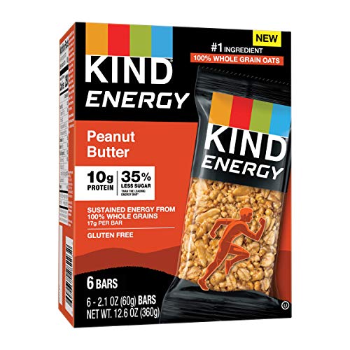 Kind Energy Bar, Gluten Free, Low Sugar, Peanut Butter, 1.76 Oun
