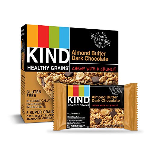 Kind Healthy Grains Bars, Almond Butter Dark Chocolate, 40 Count