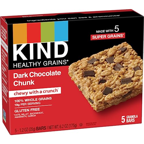 KIND Healthy Grains Bars, Dark Chocolate Chunk, Healthy Snacks, ...