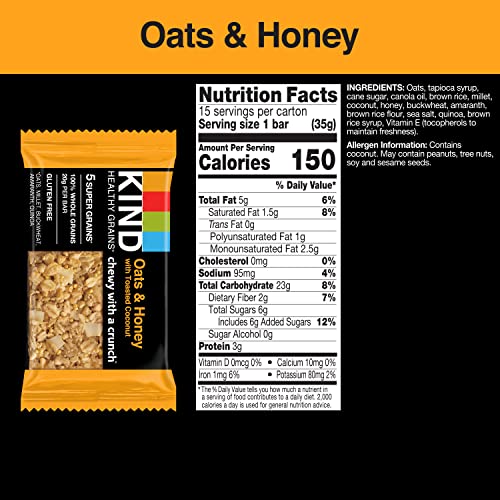 Kind Healthy Grains Bars, Variety Pack, Dark Chocolate Chunk, Oa