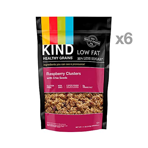 Kind Healthy Grains Clusters, Raspberry With Chia Seeds Granola,