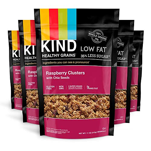 Kind Healthy Grains Clusters, Raspberry With Chia Seeds Granola,