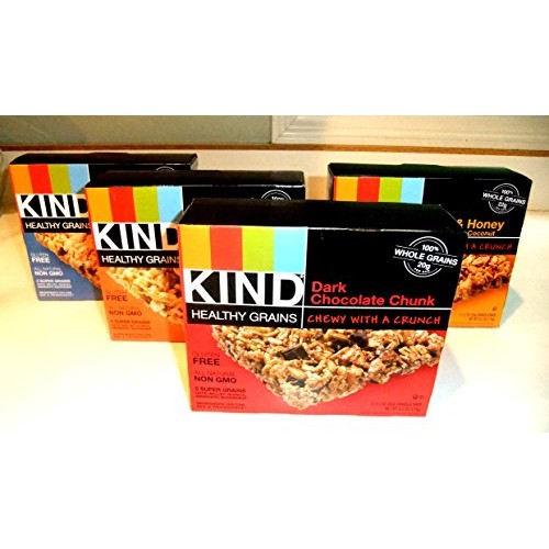 Kind Healthy Grains Granola Bars, Variety 4 Pack: Dark Chocolate
