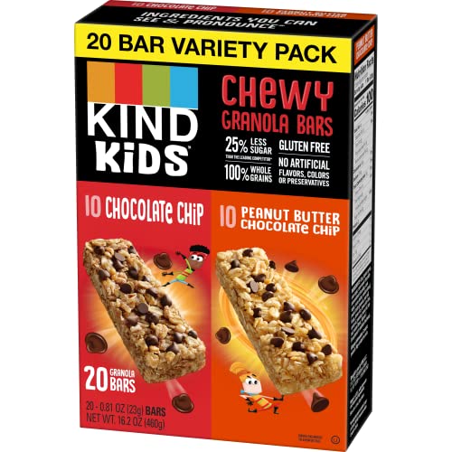 KIND KIDS Chewy Granola Bars, Chocolate Chip and Peanut Butter C...