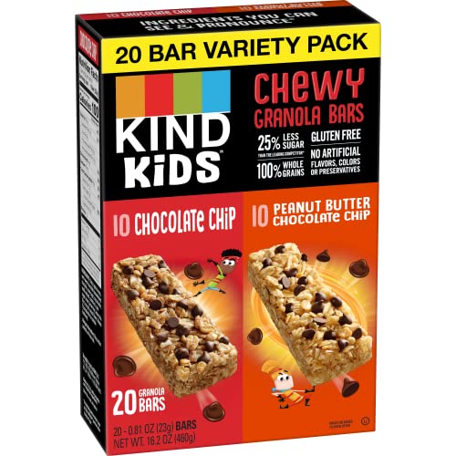KIND KIDS Chewy Granola Bars, Chocolate Chip and Peanut Butter C...