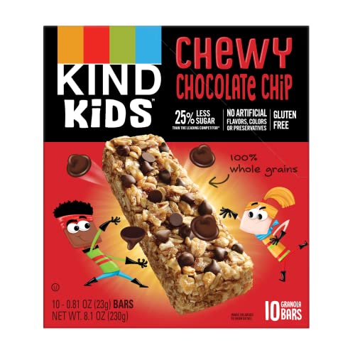 KIND Kids Granola Chewy Bar, Chocolate Chip, 10 Count