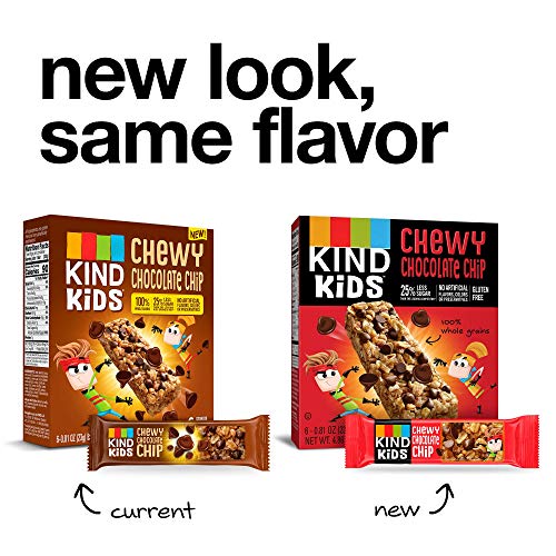 Kind Kids Granola Chewy Bar, Chocolate Chip, 6 Count Pack Of 8