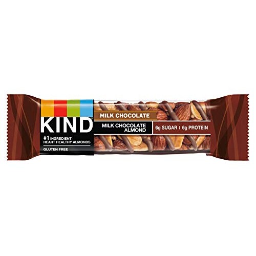 Kind Low Sugar Gluten Free Bars, Milk Chocolate Almond, 60 Count