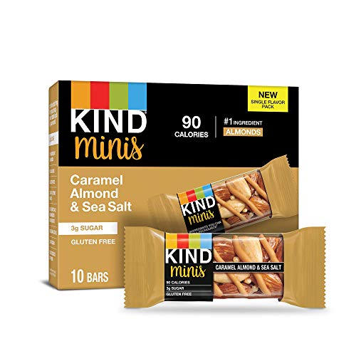 Kind Minis, Caramel Almond &Amp; Sea Salt, 0.7 Ounce Pack Of 10