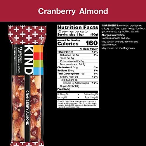KIND Nut Bars Favorites, 3 Flavor Variety Pack, 12 Count, 1.4 Oz