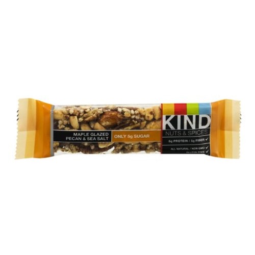 Kind Nuts And Spices Maple Glazed Bar, Pecan And Sea Salt, 12 Co