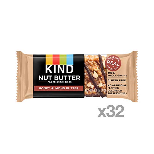 Kind Nut Butter Filled Bars, Honey Almond Butter, 32 Count