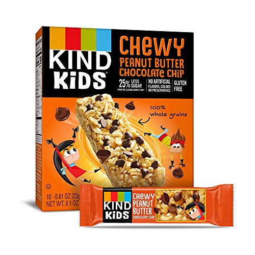 Kind Kids Granola Chewy Bar, Peanut Butter Chocolate Chip, 10 Co