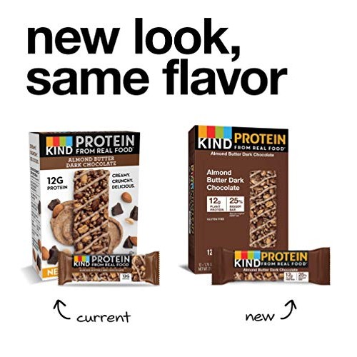 Kind Protein Bars, Almond Butter Dark Chocolate, Gluten Free, 12