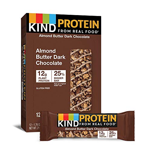 Kind Protein Bars, Almond Butter Dark Chocolate, Gluten Free, 12