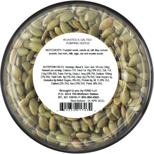 KIND Roasted & Salted Pumpkin Seeds