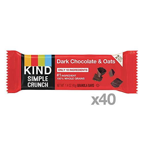 Kind Simple Crunch Bars, Dark Chocolate &Amp; Oats, Gluten Free, Low