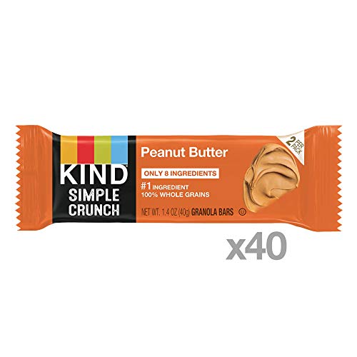 Kind Simple Crunch Bars, Peanut Butter, 1.4 Ounce Pack Of 40