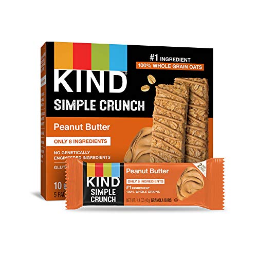 Kind Simple Crunch Bars, Peanut Butter, 1.4 Ounce Pack Of 40