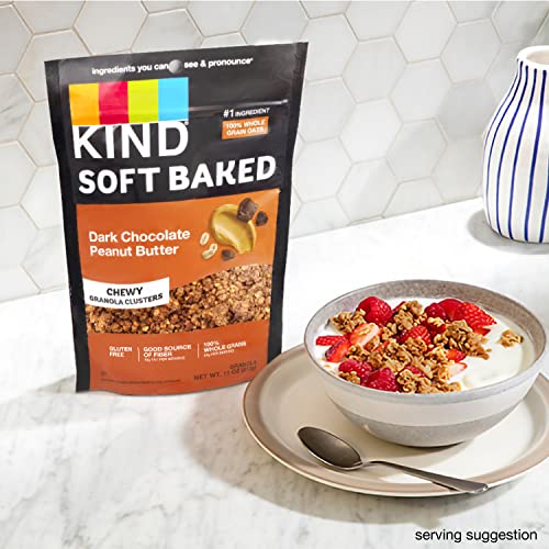 KIND Soft Baked Granola, Dark Chocolate Peanut Butter, 11 oz bag