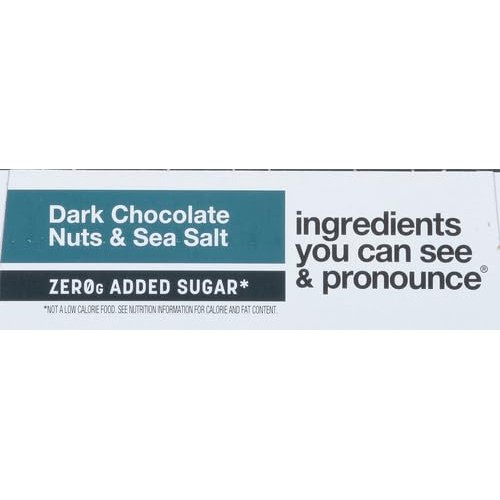 KIND ZERO Added Sugar Bars, Dark Chocolate Nuts and Sea Salt, Ke...