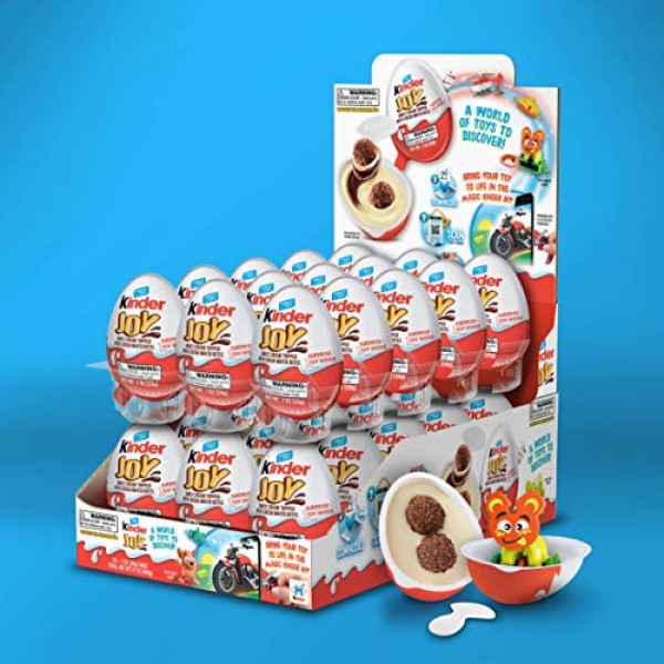 Kinder JOY Eggs, 30 Count Individually Wrapped Chocolate Candy E...