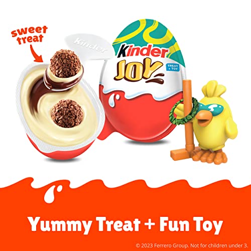Kinder Joy Easter Eggs, Cream and Chocolatey Wafers with Toy Ins...