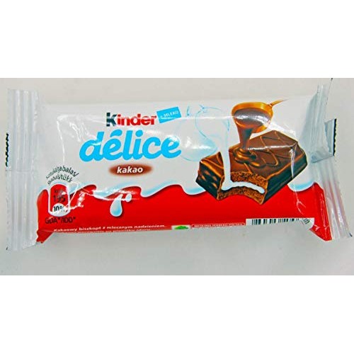 Snacks and Candy 40 Bars of Kinder Delice Milk Chocolate