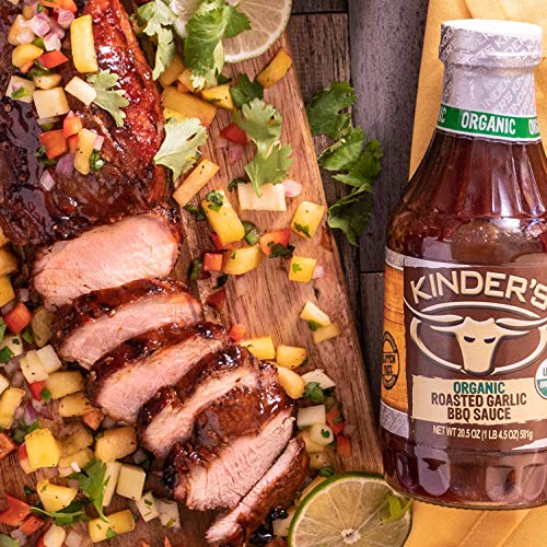 Kinder’S Organic Roasted Garlic Bbq Sauce, 4-Pack; 20.5 Oz Each;