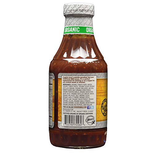 Kinder’S Organic Roasted Garlic Bbq Sauce, 4-Pack; 20.5 Oz Each;