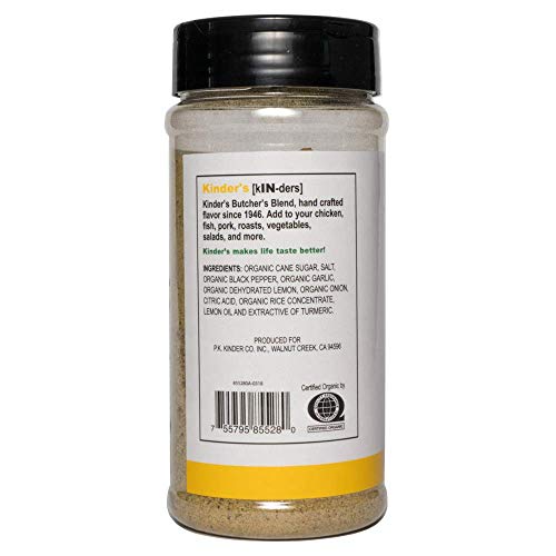 Kinders Organic Lemon Pepper Seasoning, 11.8 OZ, One pack