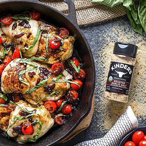 Kinders Roasted Garlic Salt Organic Seasoning, 4 Oz.