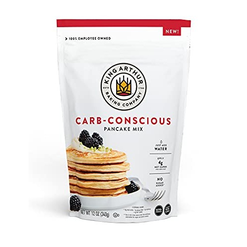 King Arthur, Carb-Conscious Keto Pancake Mix, Sourced Non-Gmo, C