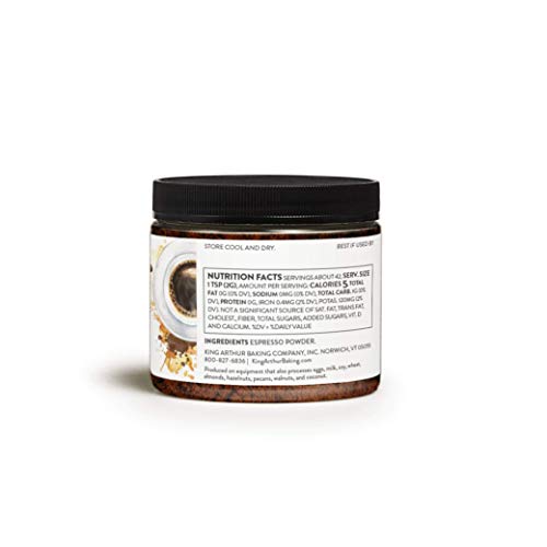 King Arthur, Espresso Powder, Certified Kosher, Reusable Plastic
