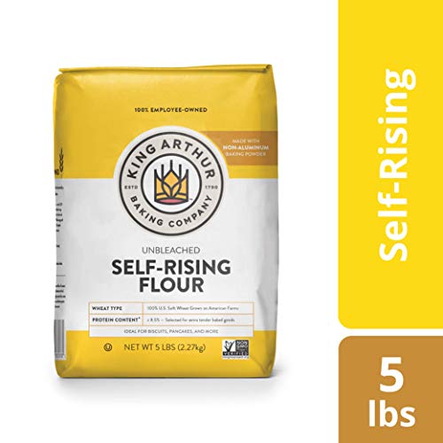 King Arthur Flour Unbleached Self Rising Flour, 5 Pound Pack Of 8