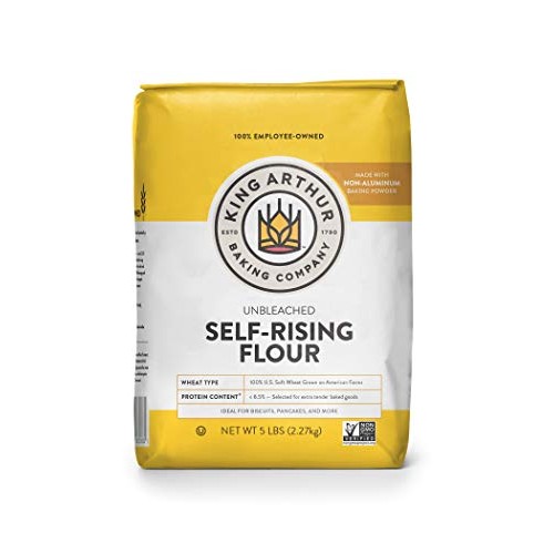 King Arthur Flour Unbleached Self Rising Flour, 5 Pound Pack Of 8