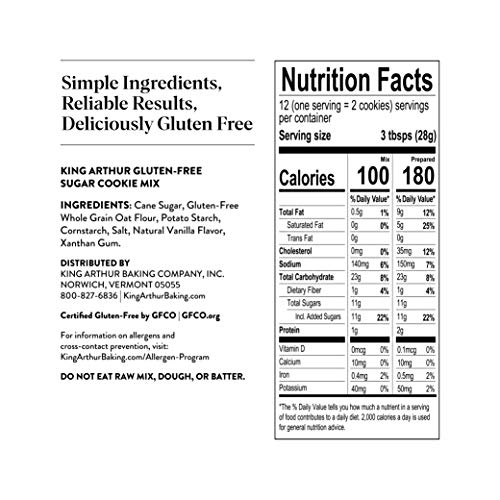 King Arthur, Gluten-Free Sugar Cookie Mix, Gluten-Free, Non-Gmo
