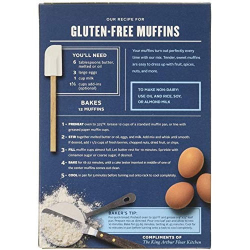 King Arthur, Mix Muffin Gf, 16 Oz Pack Of 6